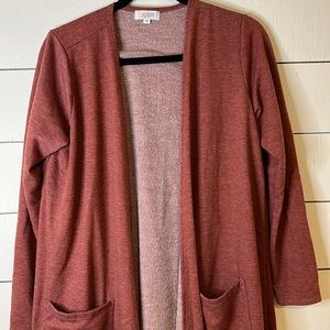 LuLaRoe, Sarah Cardigan, Rust colored, Size M